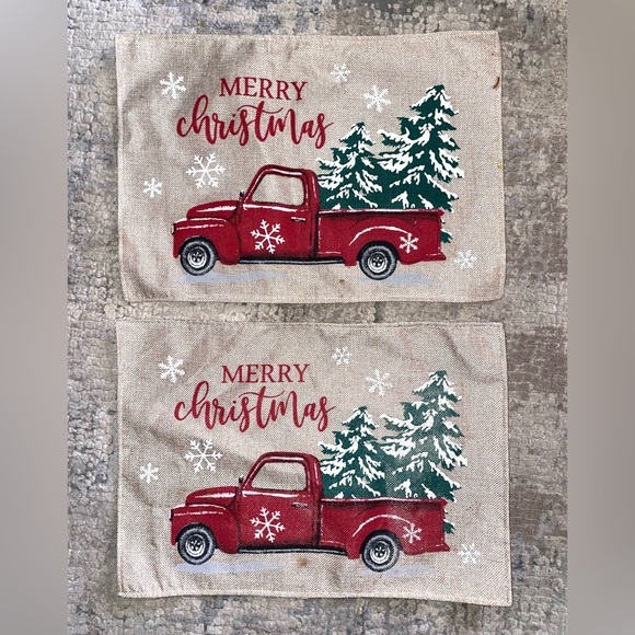 Other - ‘Merry Christmas’ burlap placemats
